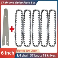 Chainsaw Chain 6 Inches Chain Rechargeable Saw Mini Electric Chainsaw Cordless Saw Carpentry Gardening Tools Electric Wood Saw 1