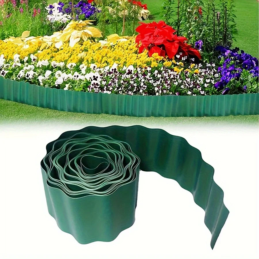 Horticultural Soft Fence Grounding Fence Guardrail Household Flower Grass Keeping Garden Soil Stone Isolation Board 1PC