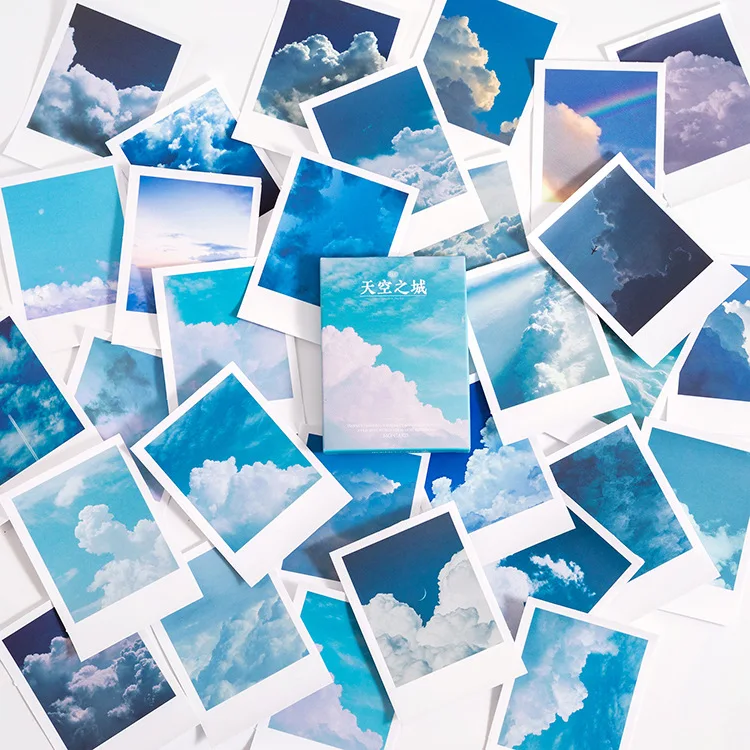 30 Blatt wunderschöne malerische Aufkleber mit verschiedenen natürlichen Szenen, für Scrapbooking und Tagebuchdekoration – Detail 4