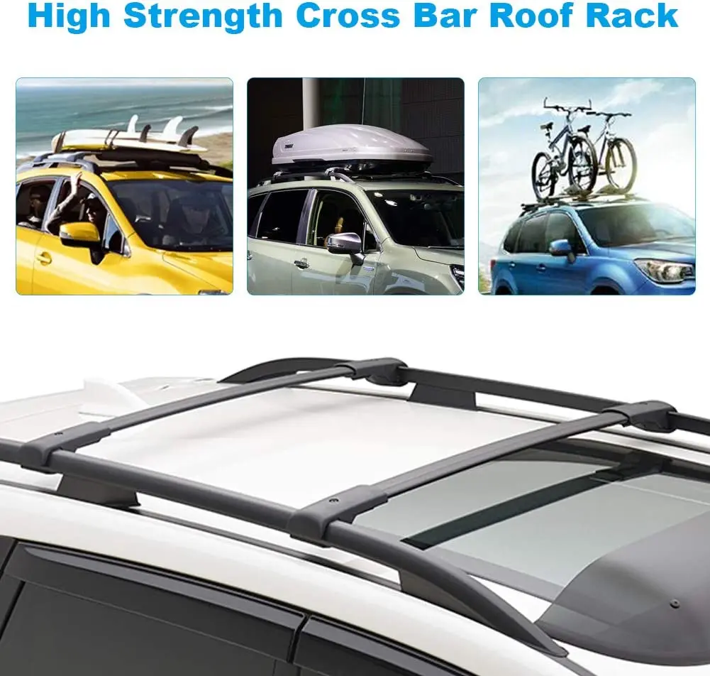 2PCSFitsSubaruForestCarRoofRackSUVAluminumRoofRackCrossbars