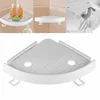 Household Bathroom Corner Storage Holder Wall Mounted Triangular Shower Shelf Suction Cup Shampoo Soap Stuff Storage Rack 2