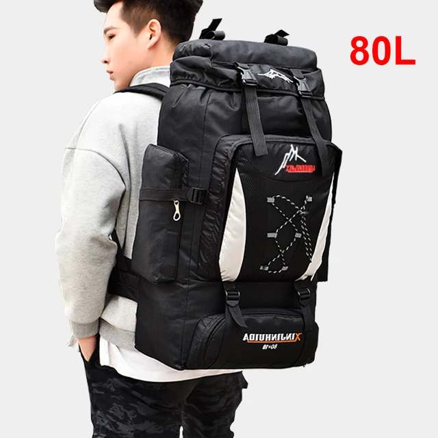 Bolsa de senderismo grande para hombre, de 50l mochila de viaje,  impermeable, para Camping, turismo, deportes al aire libre, escalada,  montañismo, equipaje - AliExpress