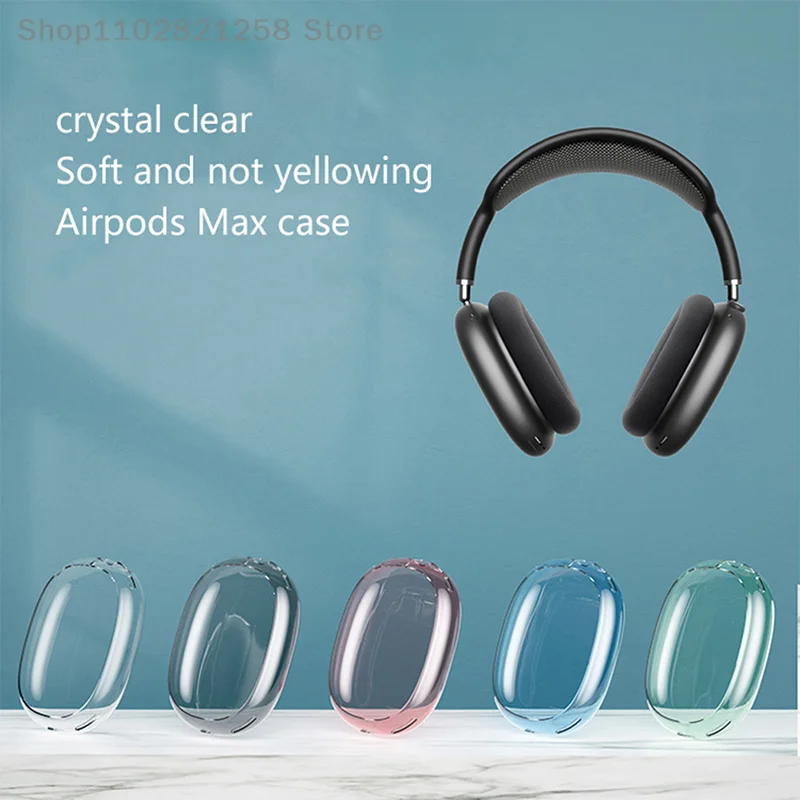 

2 шт./комплект, мягкие противоударные прозрачные чехлы для AirPods Max