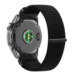 Premium Woven Nylon Loop Watch Band - Quickfit 22mm & 26mm - 1pcs QuickFit 22mm (Black)