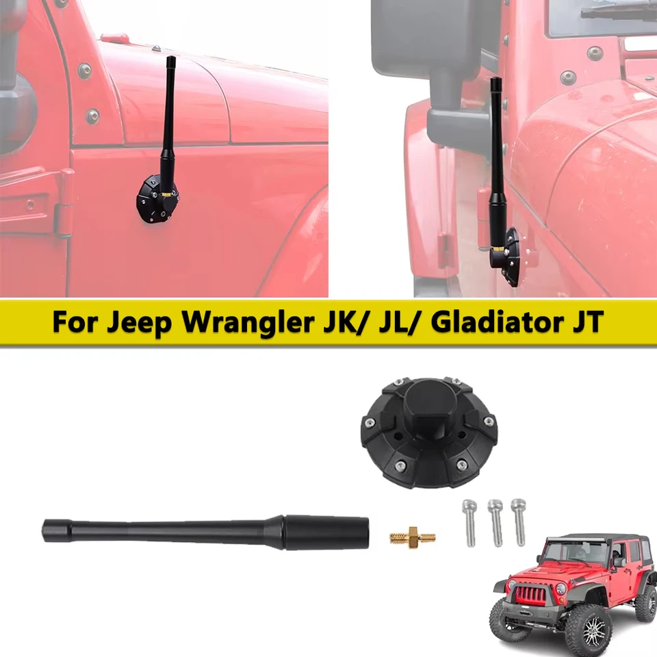 VAGMI 9 Inch Antenna Compatible with Jeep Wrangler Gladiator TJ JK JKU JL JLU Rubicon Sahara Unlimited Sport Willys 4xe Mojave(1990-2025), for Jeep Wrangler Antenna Replacement VAGMI 9 Inch Antenna Compatible with Jeep Wrangler Gladiator TJ JK JKU JL JLU Rubicon Sahara Unlimited Sport Willys 4xe Mojave(1990-2025), for Jeep Wrangler Antenna Replacement