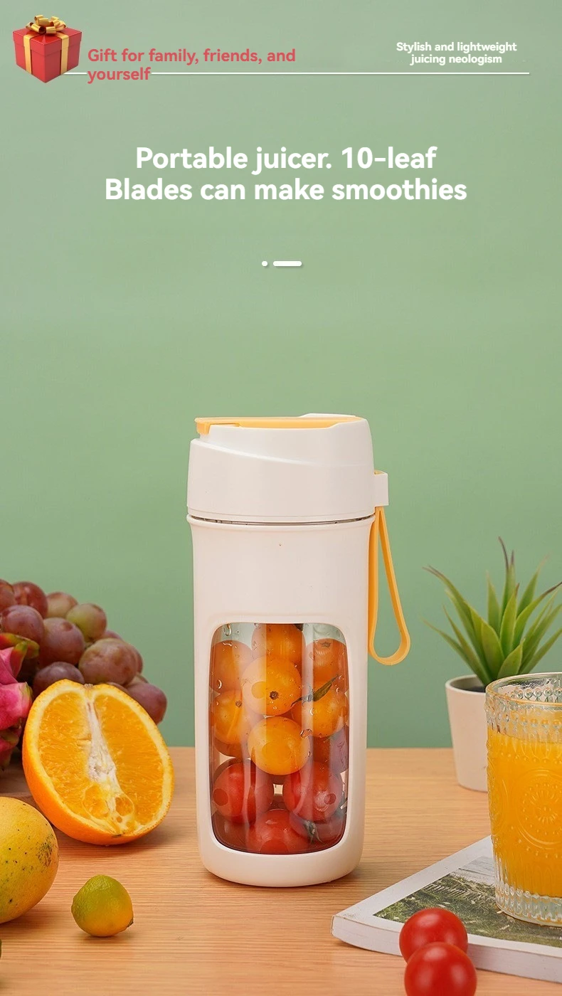 Description Picture 2 of itemRechargeable Mixers Fruit vegetable Juice Portable Juicer Cup Bottle Mini Fast Electric Blender Smoothie Ice Maker Outdoor