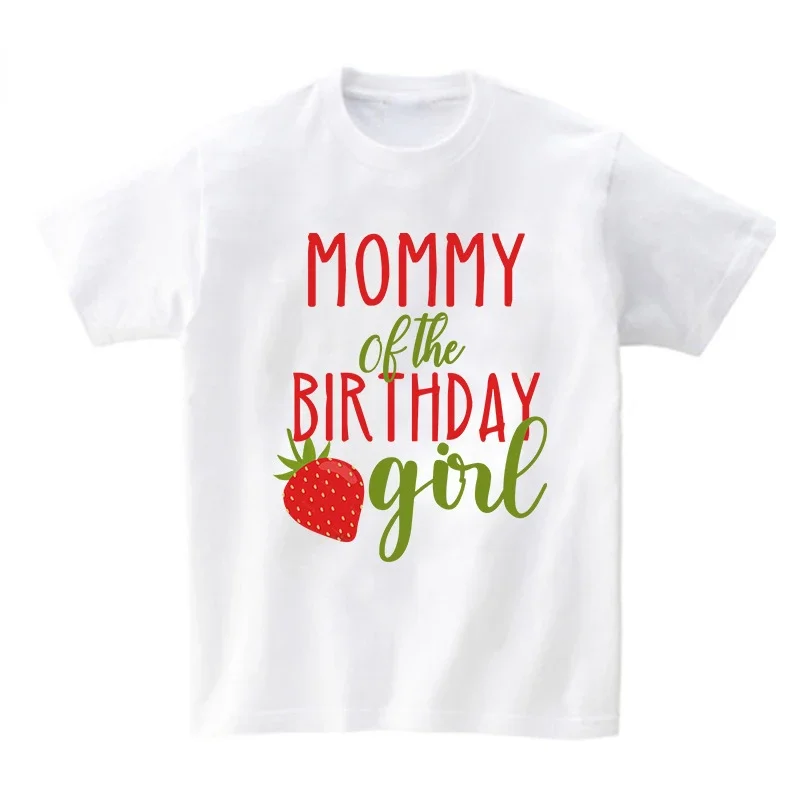 Strawberry Birthday Outfit Family Party Shirt Girl Sweet One Baby Girl First Birthday Matching Shirt 1st Party Shirt Custom Name 3