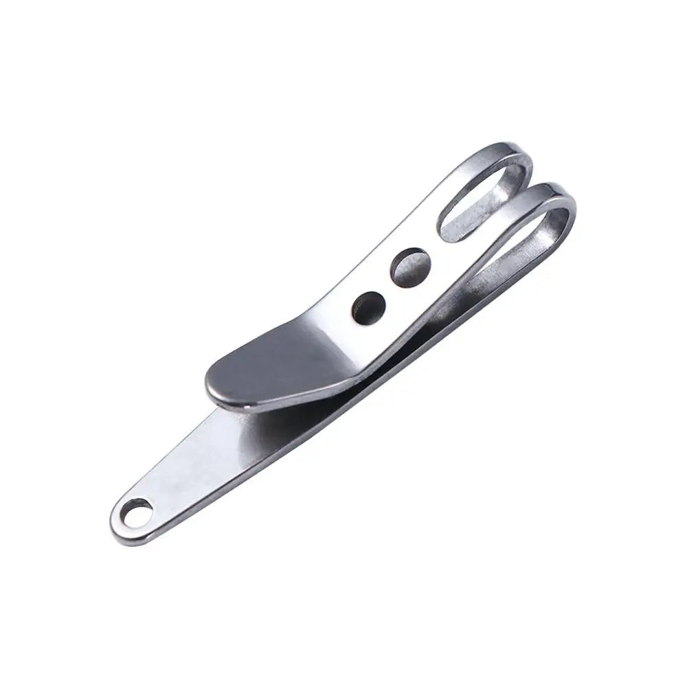 

Hiking Camping Mini Stainless Steel Key Ring Portable Bag Hanging Clip Waist Belt Hanging Clip Metal Key Buckles Pocket Clips