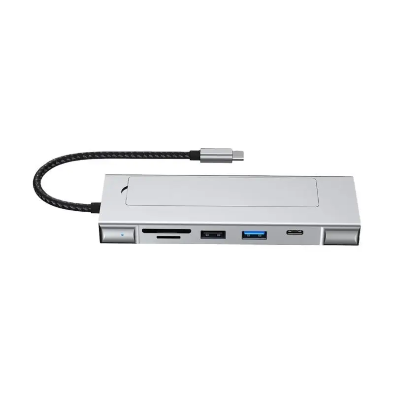 652F 휴대용 USB C 허브 및 NVMe SSD를 지원하는 M.2 인클로저 10Gbps USB 3.2 데이터 전송에는 HDTV 이더넷이 포함됩니다.