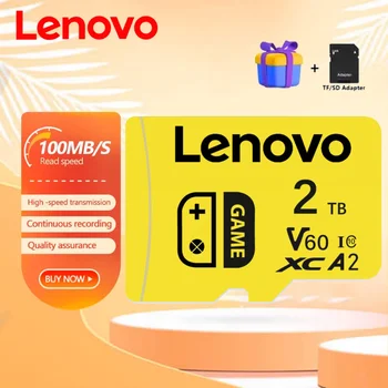 Original Lenovo Micro SD Card 2TB 1TB 512GB High Speed Memory Card 256GB 128GB Class TF Card for Drone Equipment Audio PC Camera