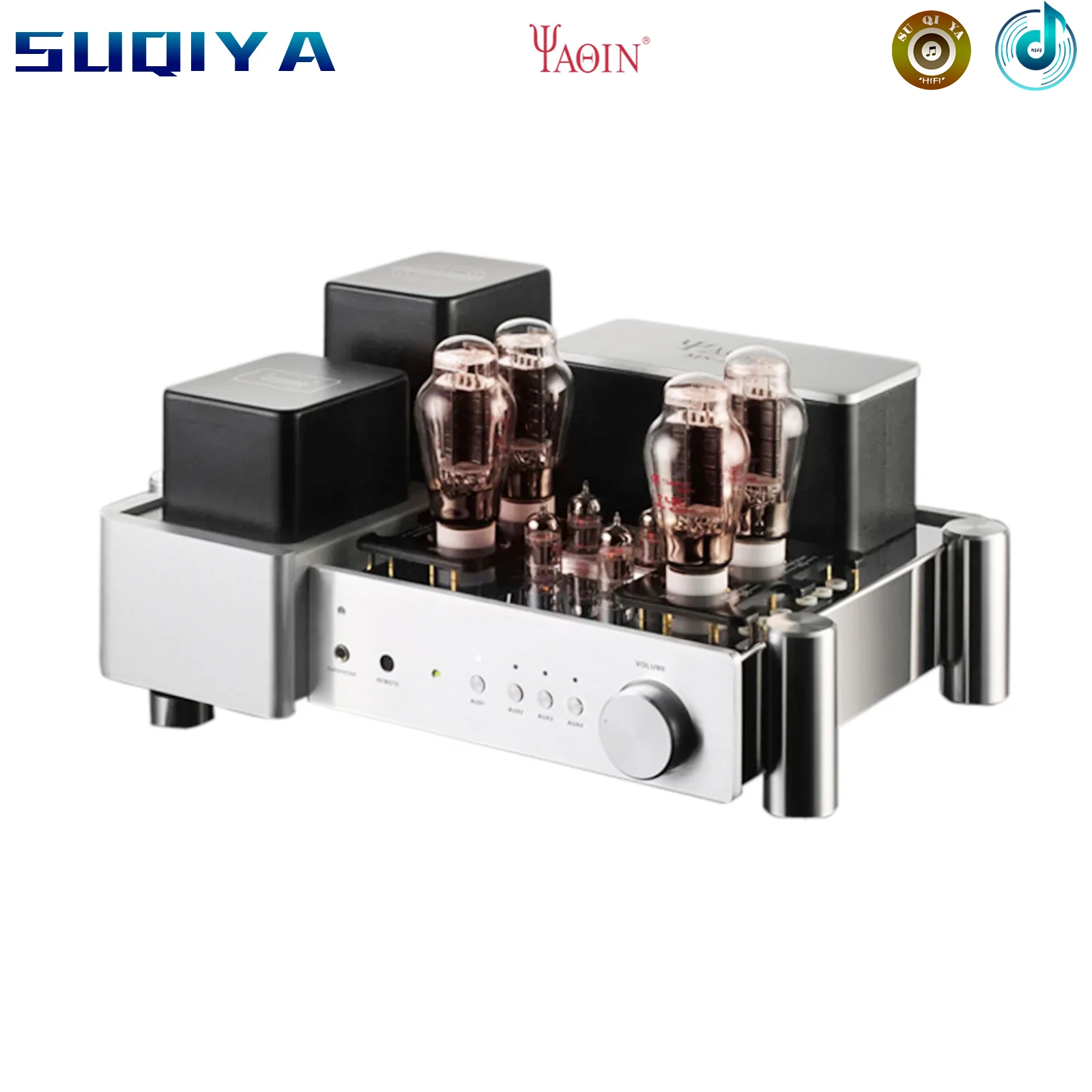 

YAQIN MS-2A3 Bladder Machine Fever HiFi Tube 10W*2 High Power Amplifier Home Desktop Audio Combination Amplifier