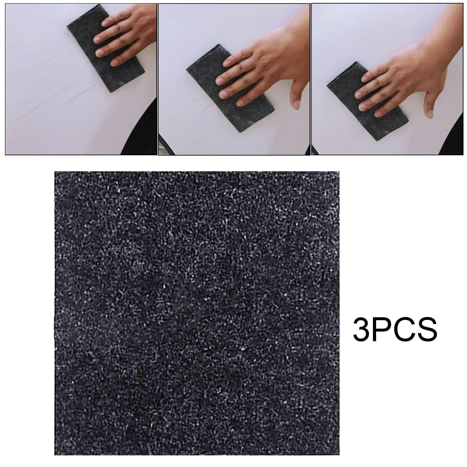 2X 3x Nano Cleaning Cloths Repair Color of The Car Paint Easily Repair 10x10cm