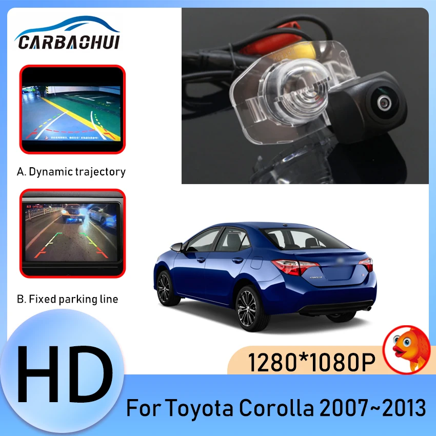 

170 Degree HD Waterproof 1280x1080P Special Vehicle Rear View Camera For Toyota Corolla 2007 2008 2009 2010 2011 2012 2013 Car