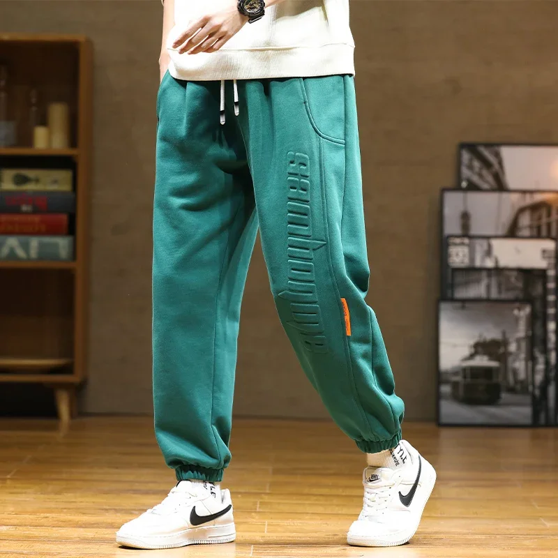 

New Mens Sweatpants Baggy Joggers Fashion Letter Hip Hop Streetwear Harem Pant Mens Casual Wide Cotton Loose Trousers 8XL