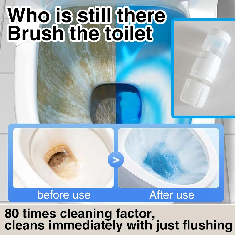 Automatic toilet cleaning artifact blue bubble deodorant descaling spirit light fragrance toilet odor cleaner 5