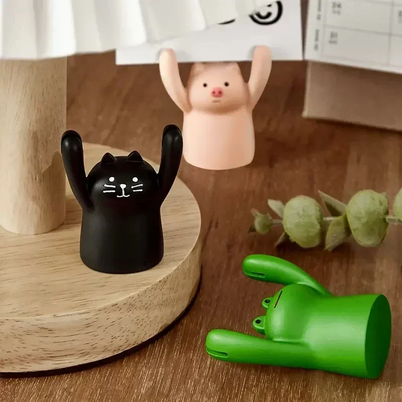 Card Display Stand Creative Cartoon Card Holder Kawaii Memo Clips