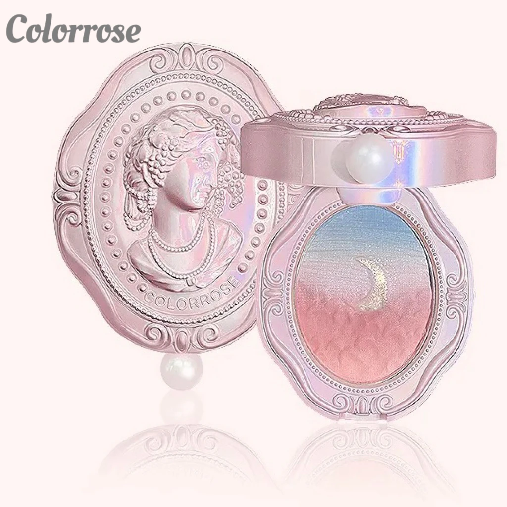 Colorrose Embossed Powder Blush Blue Genuine Nude Makeup Natural Party Blusher Shimmer Pearlescent Highlight Eyeshadow powder blusher blush powder facial blusher