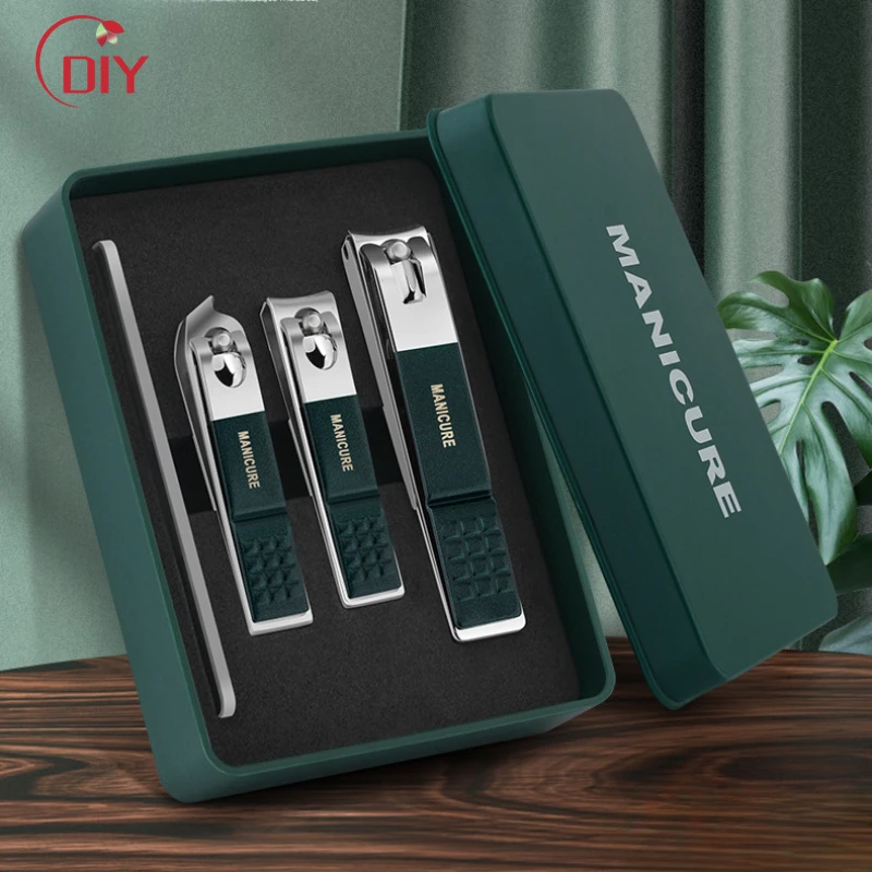 

4Pcs/6Pcs Professional Nail Cutter Light Luxury Nail Clipper Set Portable Splashproof Nail Clippers Manicure Kit Nail Art Tool