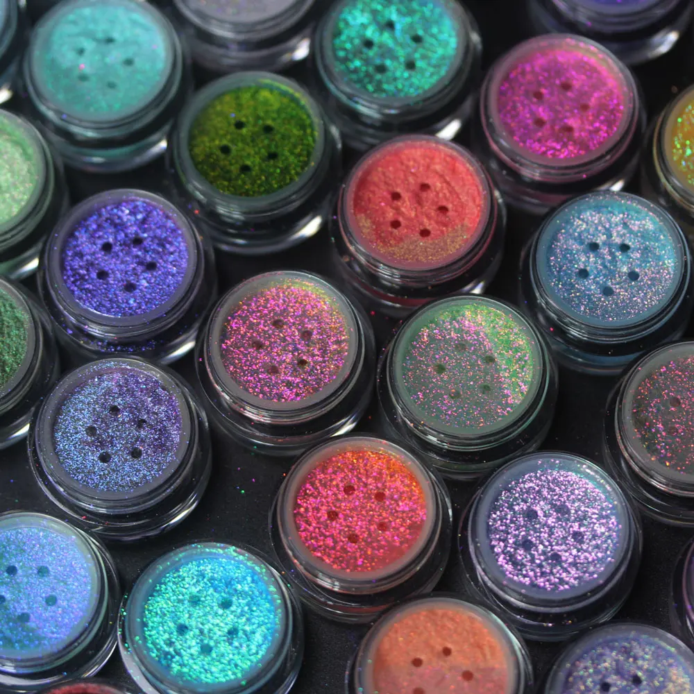 MultiChrome Shifting Pigments Chameleon Eyeshadow Powder Infinite Laser Pigment Cosmetic Safe for Face Makeup Nail Art Painting color shift pigment powder