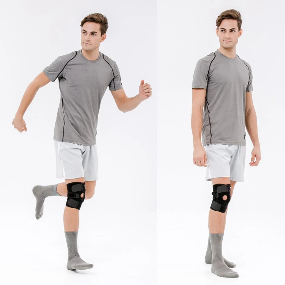 Knee Brace Knee Support Knee Pads for Men and Women 1Pcs with Side Stabilizers & Patella Gel Pads Maximum Knee Pain Support Fast Recovery