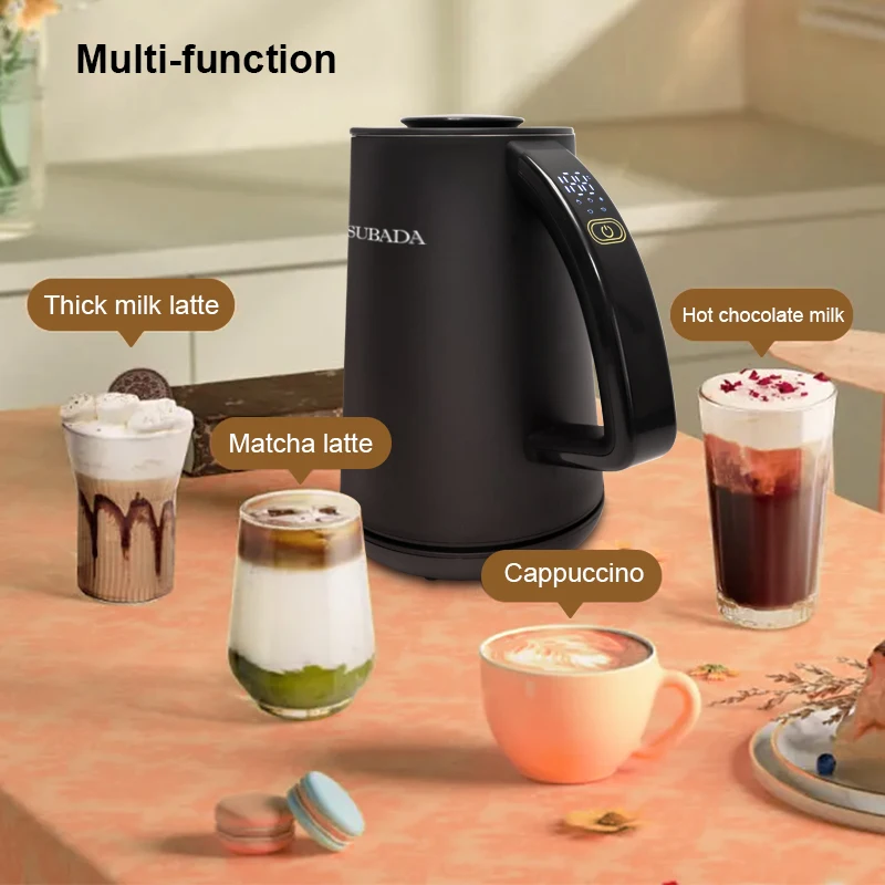 SUBADA 5 in 1 Electric Milk Frother For Hot and Cold Milk Froth - Automatic Milk Frother & Warmer For Coffee Hot Chocolate 6