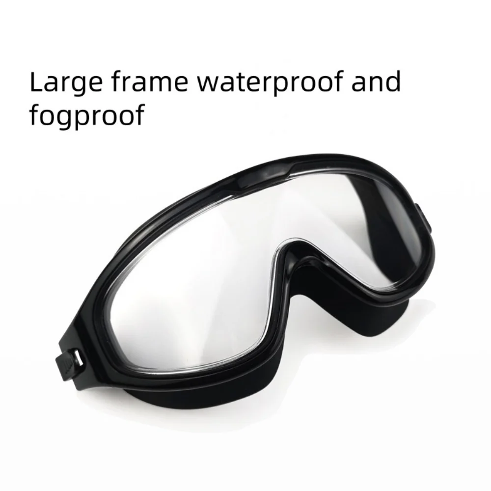 Swimming Goggles Big Frame Swimming Goggles Big Frame HD Wide View Anti-Fog UV Protection Swimming Goggles for Adults No Leaking 5
