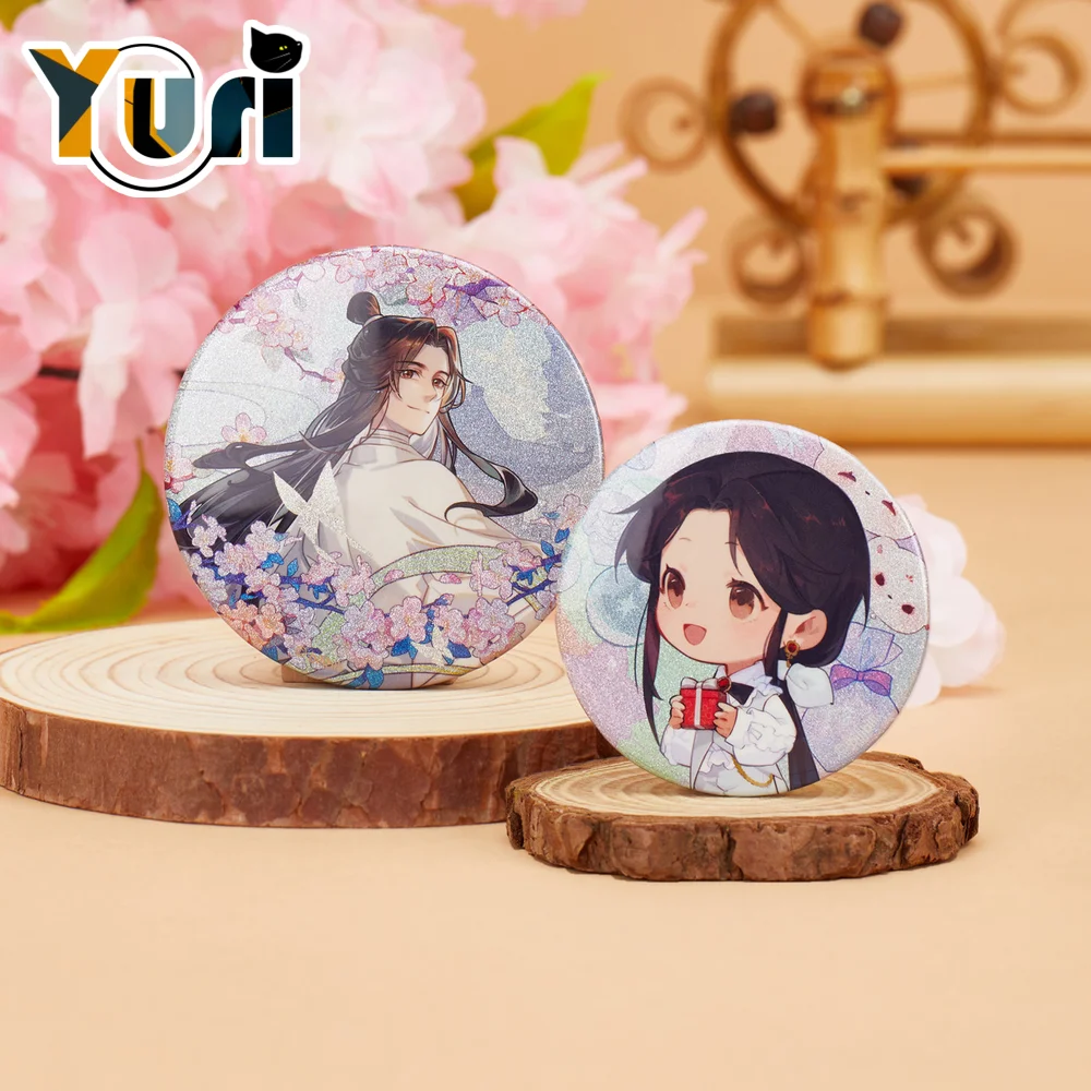 Официальный Оригинальный аниме Tian Guan Ci Fu TGCF Comics Xie Lian, металлическая цепочка на день рождения, металлический значок, реквизит для косплея