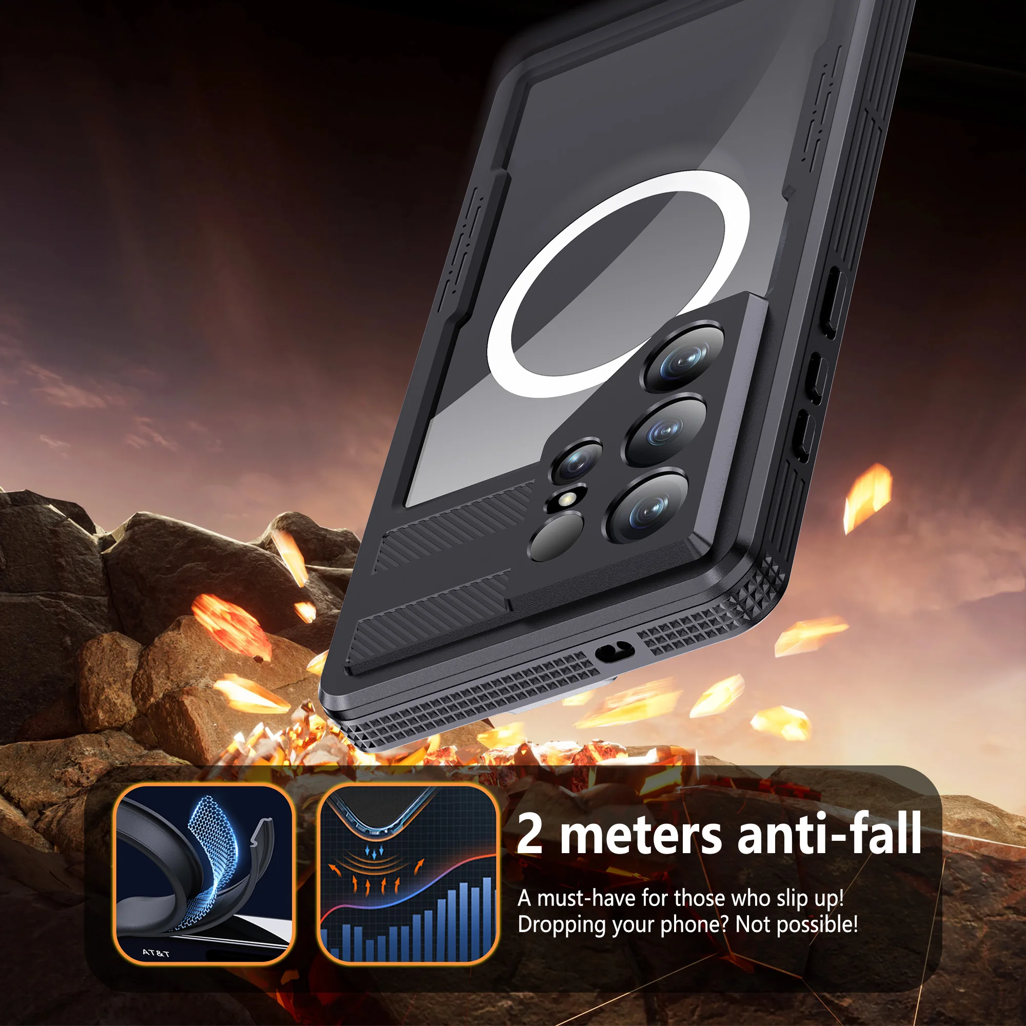 Shellbox Mars Waterproof & Bump-Resistant Phone Case - Full-Coverage Protective Cover