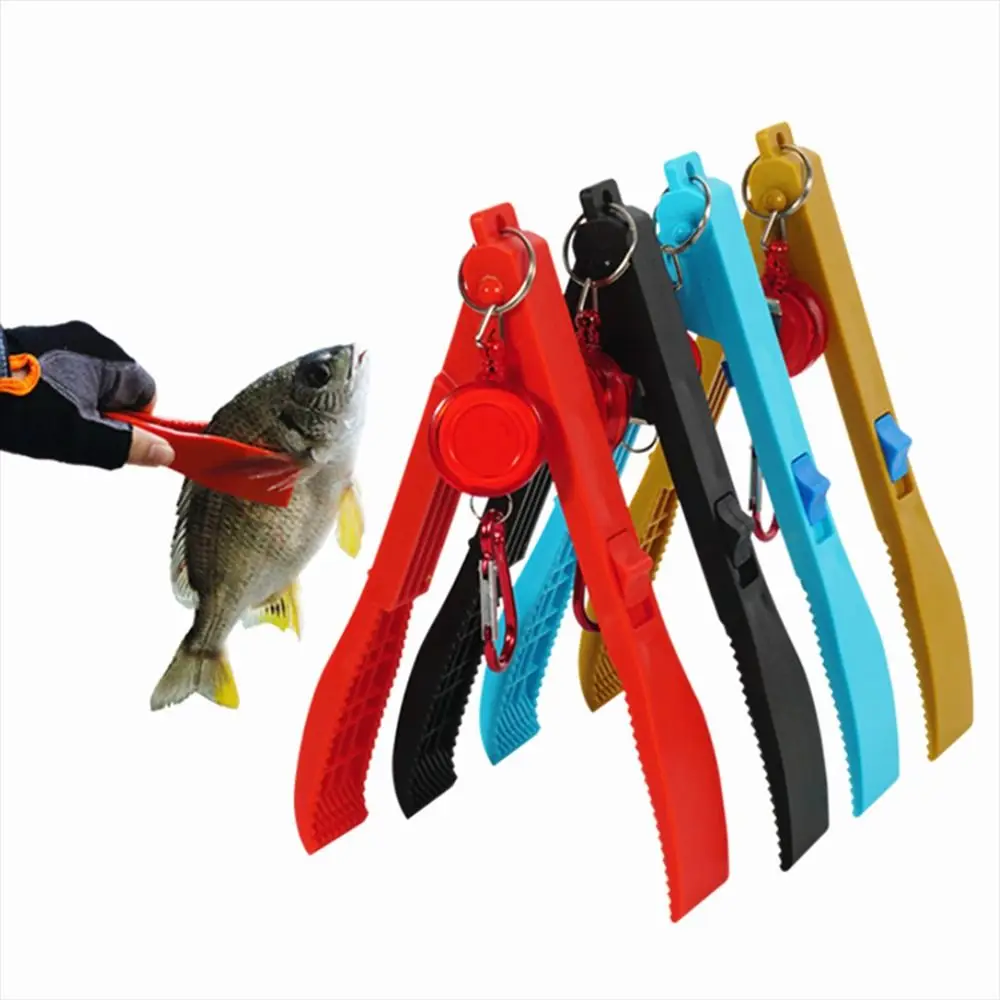 

Fishing Tongs Fishing Supplies Fishing Gripper With Key Chain Holder Fish Holder Switch Lock Gear Pince Portable Fishing Tools