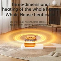 Wall Outlet Heater Plug-in Portable Household Electric Warmer Small Bathroom Heating Fans Home Heater with Remote Control 3