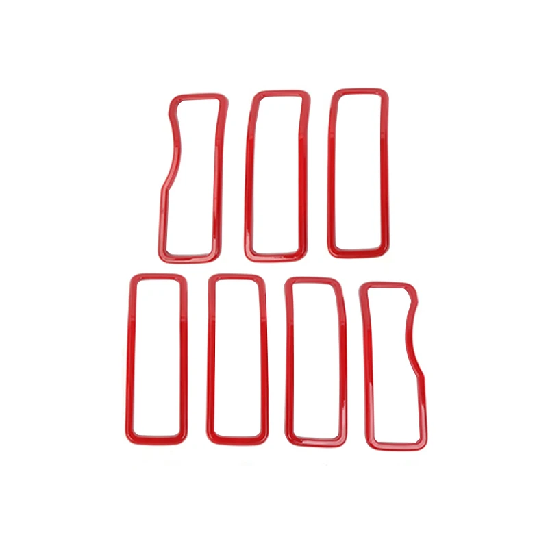 الجبهة مصبغة حلقة غطاء الكسوة ABS الديكور ل جيب را...