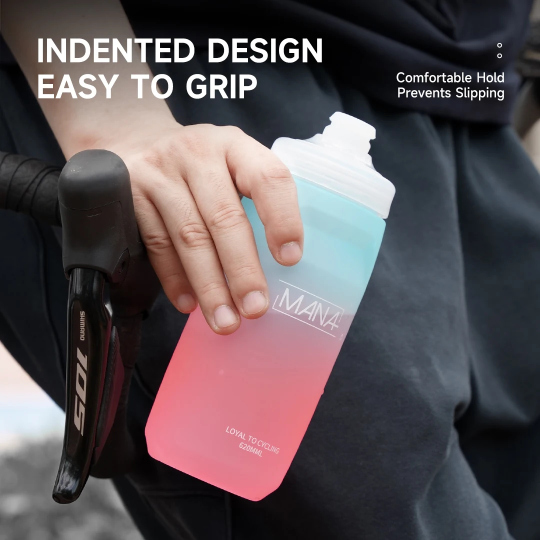 Bicycle Water Bottle Water Bottle Sports Bottle MANA Bicycle Water Bottle 620ML Push-on Ultralight Leak-Proof Odourless Sport Bike Water Bottle Camping Hiking Riding