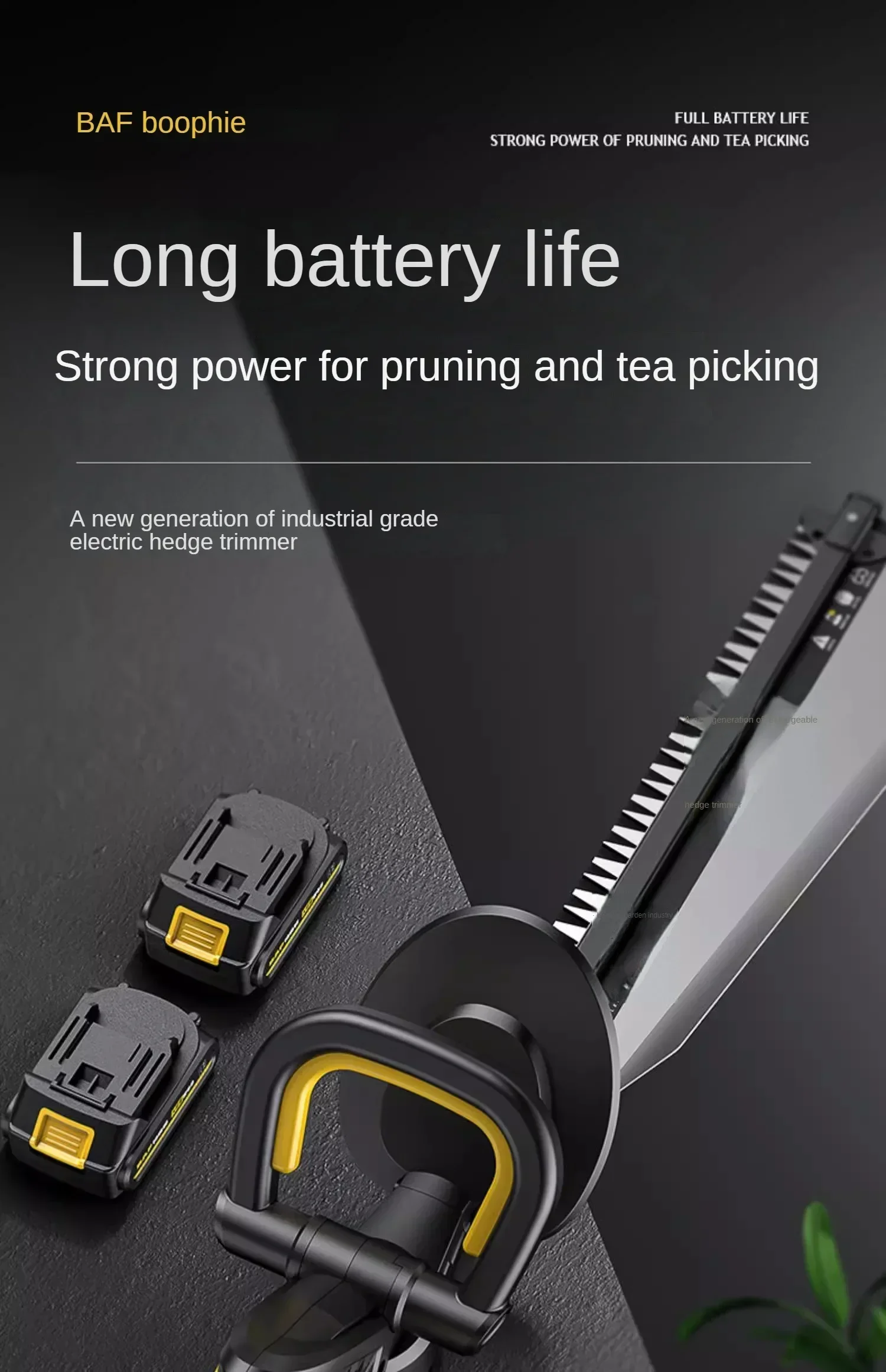 Cordless Tea-picking Machine for Greening of Gardens and Landscapes with Electric Hedge Trimmer 6
