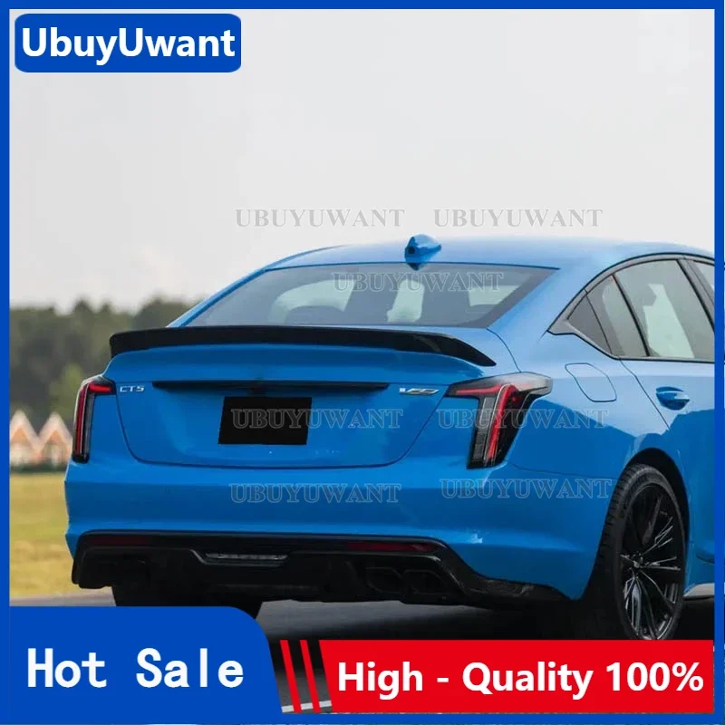 

For Cadillac CT5 2020+ High Quality ABS Plastic Unpainted Color Rear Spoiler Wing Trunk Lid Cover Car Styling