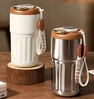 450ML Temperature Display Coffee Cup High Beauty Couple Gifts Cup Thermal Portable Tumbler Thermos for Coffee Water Bottle 6