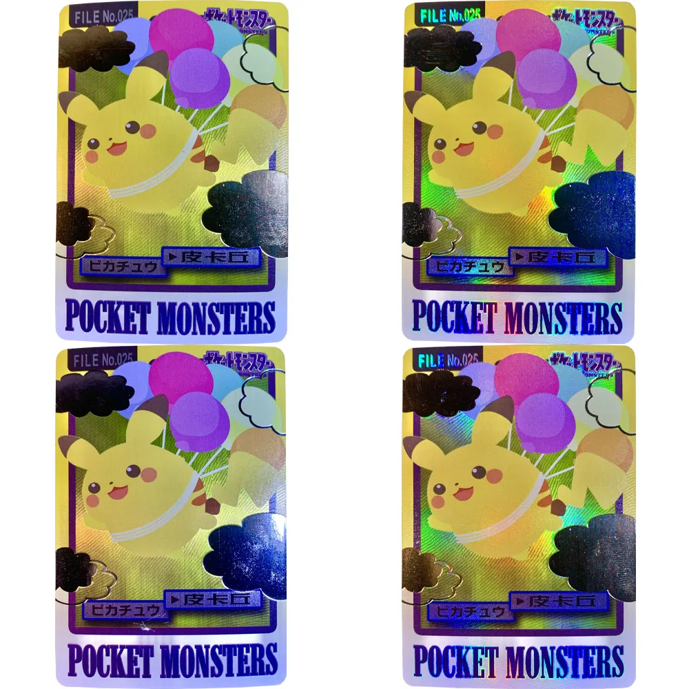 Anime Pokemon Classic Game Collection Card Pikachu Flying Skill Card