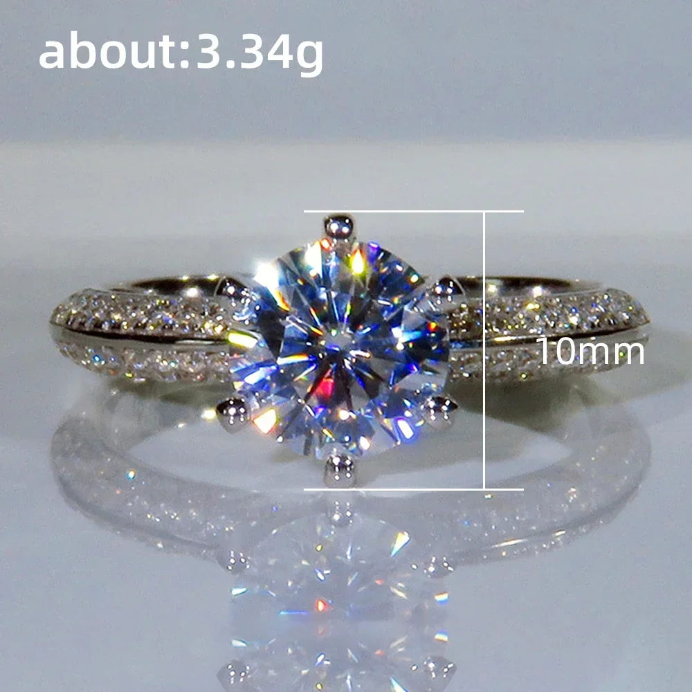Cubic Zirconia Full Eternity Ring In Trellis Setting For Women (1.50 CT