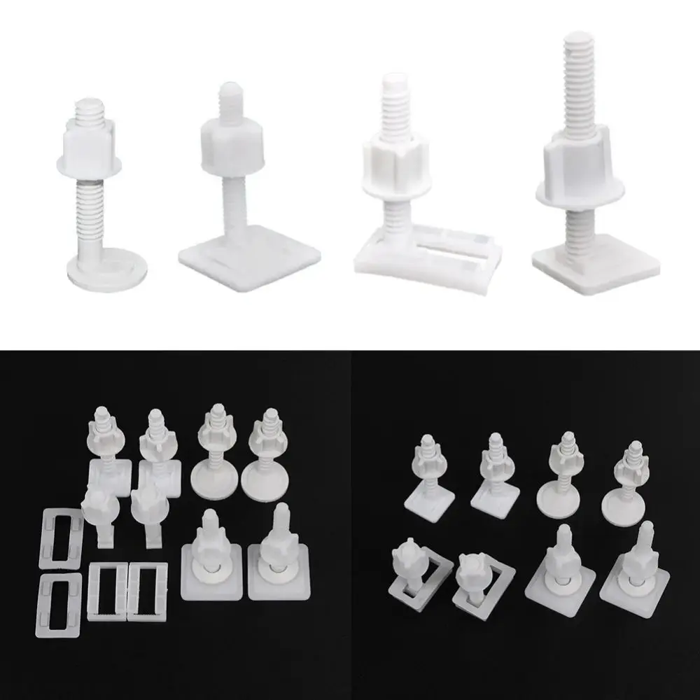 Description Picture 2 of item1Pair Seat Cover Plate Replacement Toilet Seat Repair Screws Bathroom Accessories Seat Fittings Lid Hinge Repair Bolts Plastic