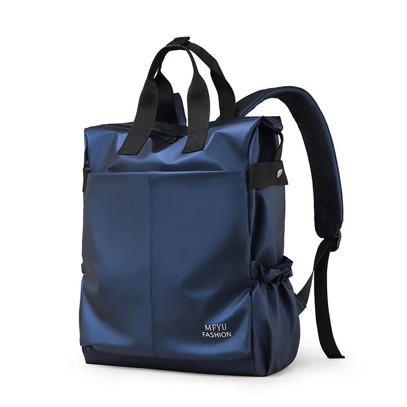 Leisure travel backpack, large capacity, adjustable shoulder straps, zipper closure, retro style laptop bag