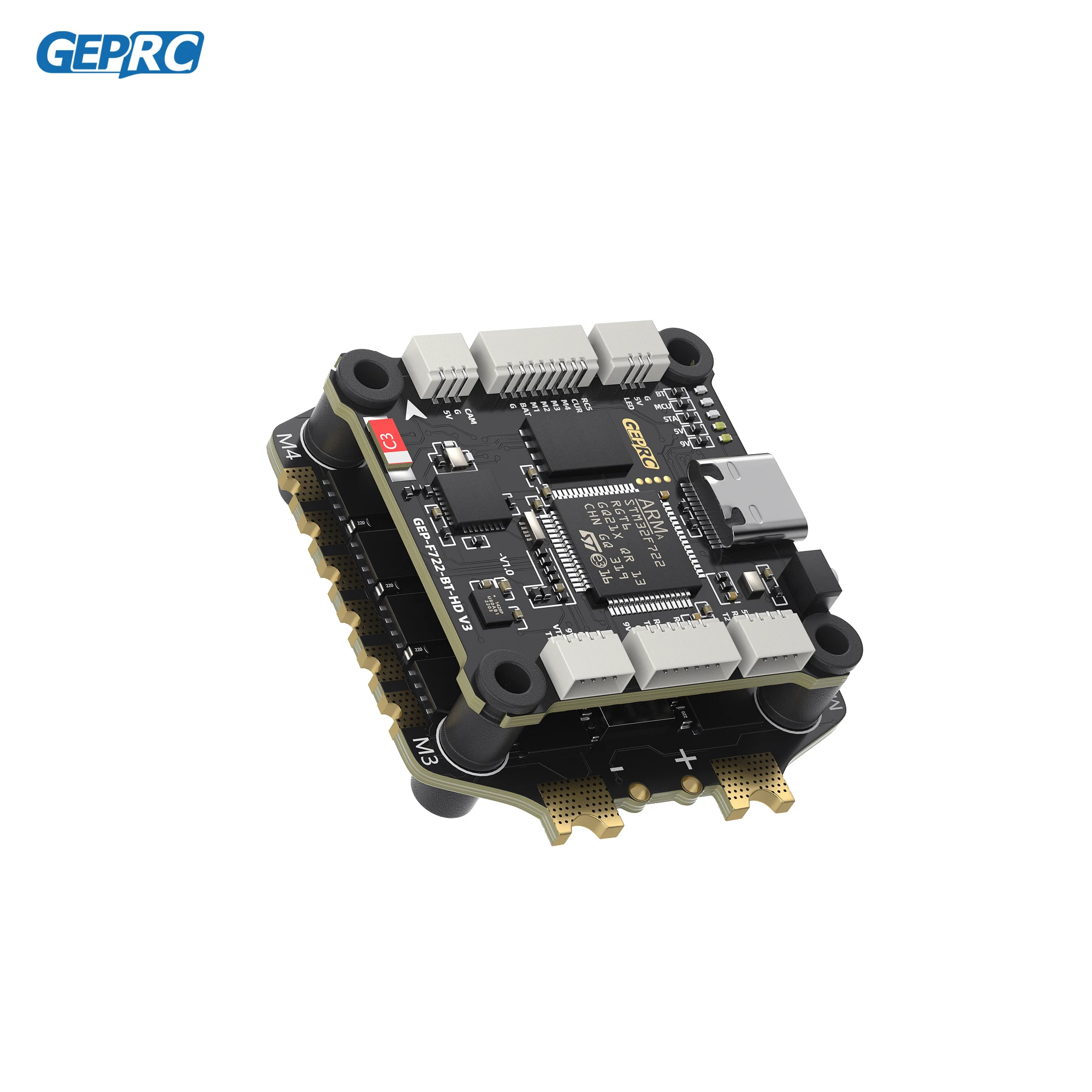 GEPRC TAKER F722 BT 8Bit 65A 60A 50A Stack 4IN1 ESC 512M Black Box 32Bit Data Analyze Record Flight Barometer Racing FPV Drone thumbnail 5