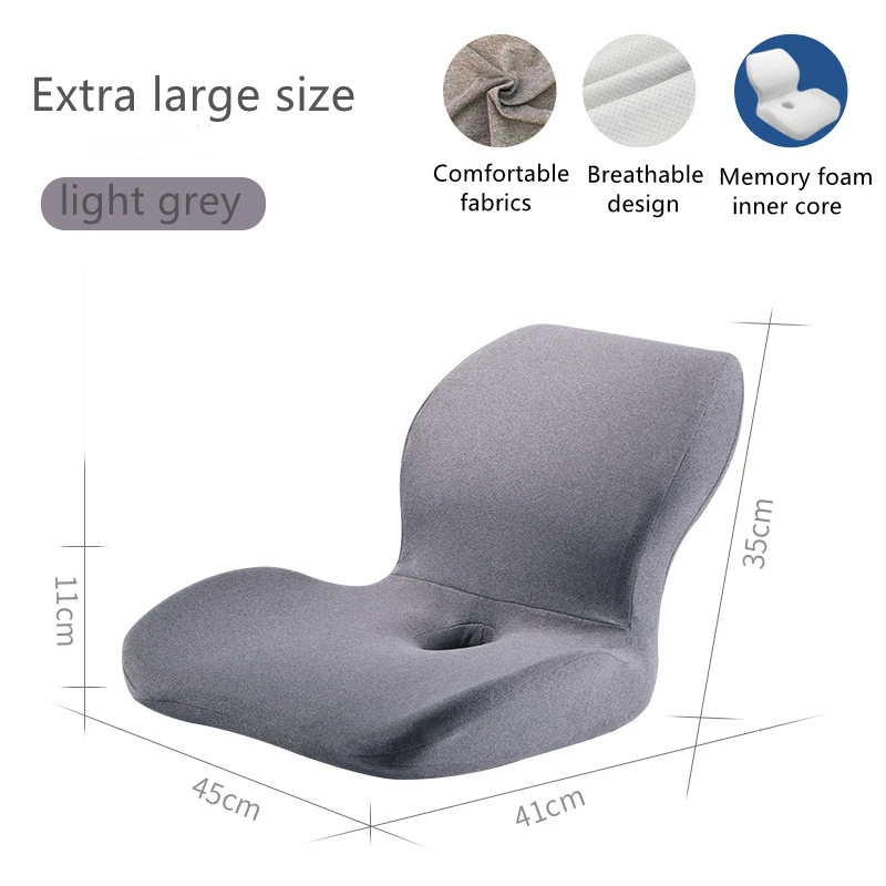 Comfort Seat Back Cushion Memory Foam Chair Cushion For Back Waist Pain Relief Protect Lumbar Cushion Orthopedic Pillow Car Seat