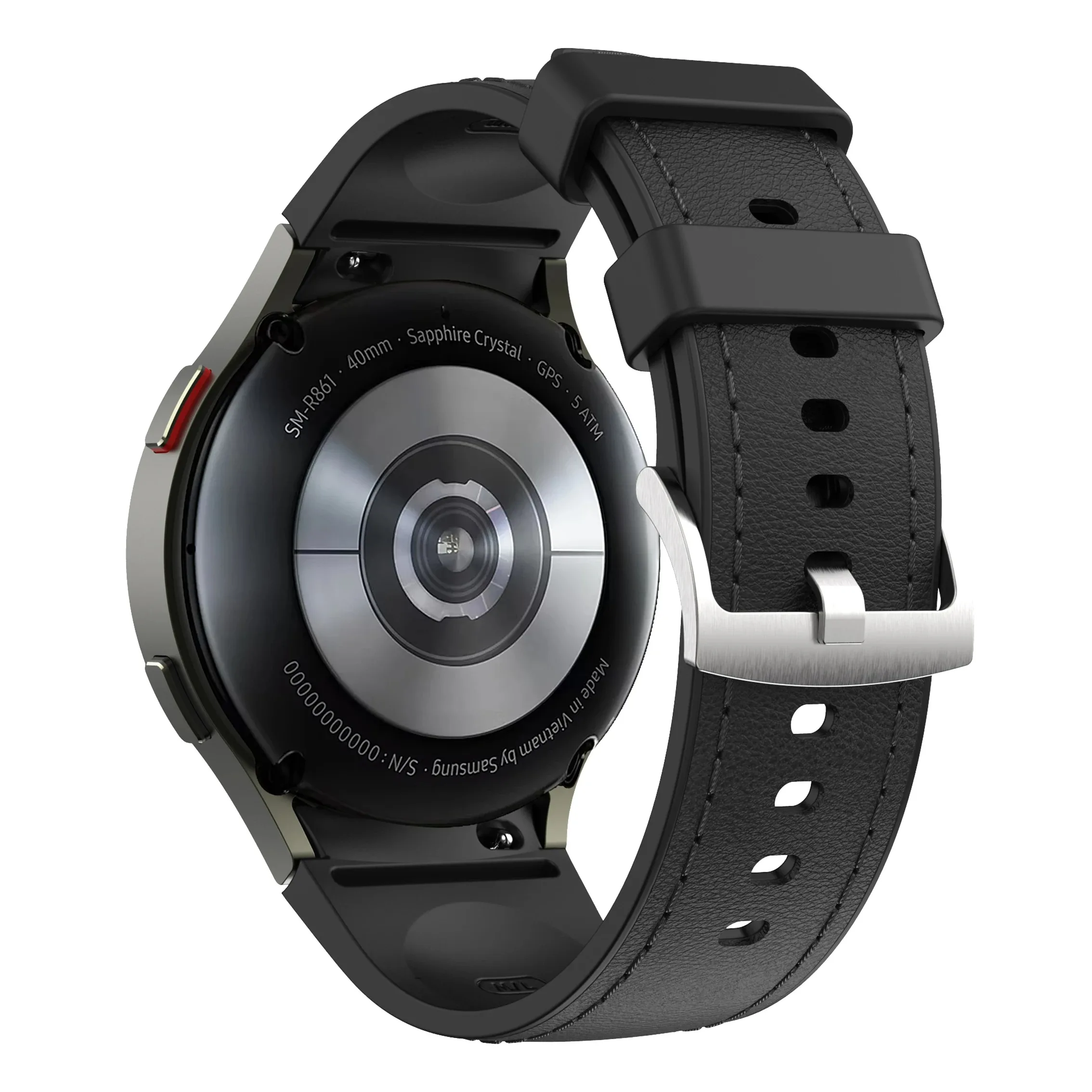 Premium Silicone-Leather Hybrid Wristband