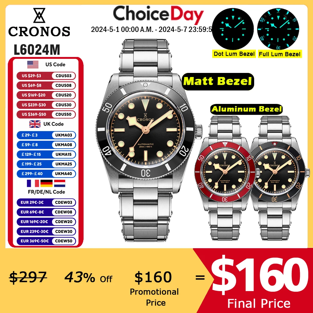 ADDIESDIVE - Orologio D'Immersione Automatico da Uomo, 200 M, Orologio Subacqueo Nh35A