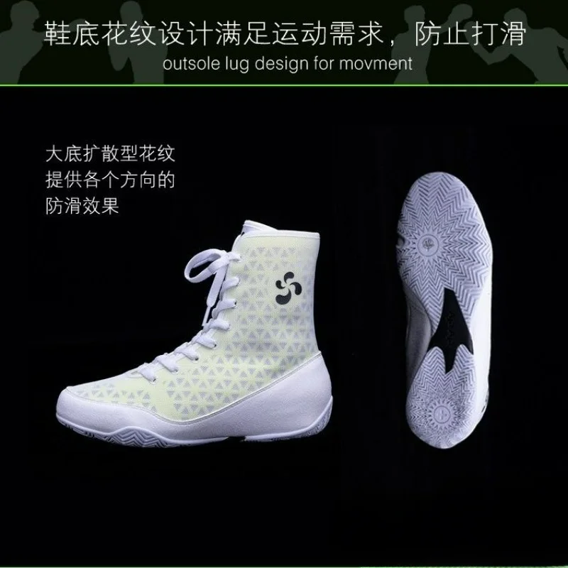 Professional Boxing Shoes Men Black Breathable Wrestling Shoes Mens Luxury Brand Sport Man Designer Gym Training Shoe