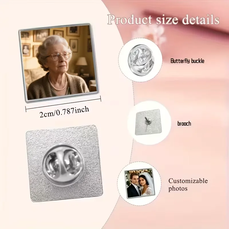Personalized Photo and Text Badges - Ideal for Corporate Gifts or Wedding Souvenirs