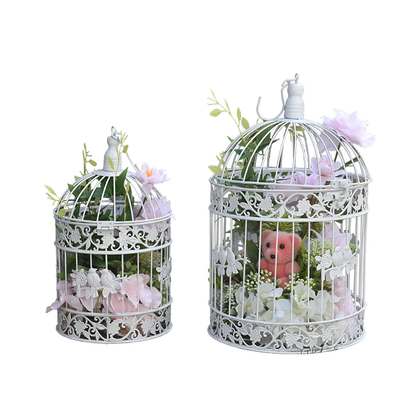 

Creative shooting of bird cage ornaments
