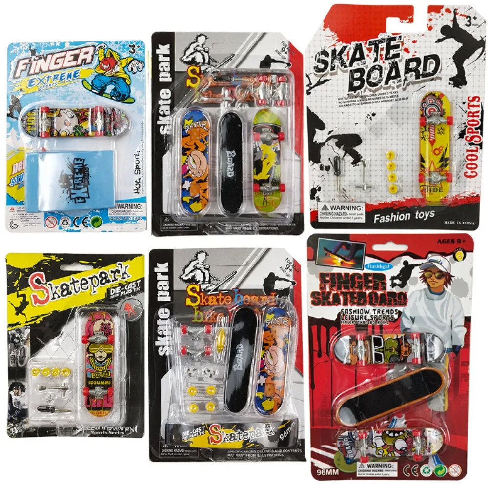 Creative Finger Skateboard Scrub Non-slip Professional Mini Skateboard Toy Tabletop Toys