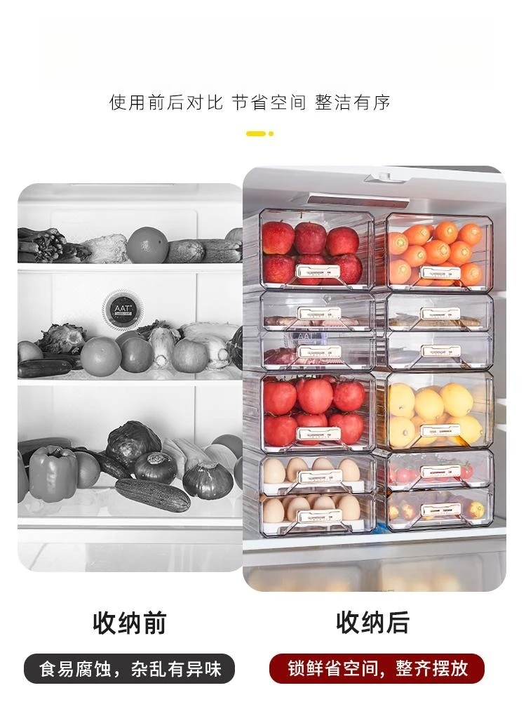 Mini Fridge Storage Box Kitchen Organizer Refrigerator Storage Rack Sauce  Bag Rack Refrigerator Storage Kitchen Accessories - Storage Boxes & Bins -  AliExpress