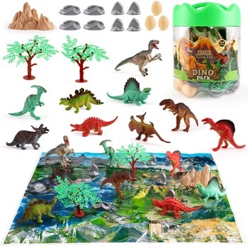 Bucket children's simulated animal model dinosaur boy and girl early education cognitive toy 1