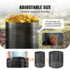 SucceBuy Compost Bin 220Gal Outdoor Expandable Compost Easy to Setup & Large Capacity Composting Bin Fast Creation Fertile Soil